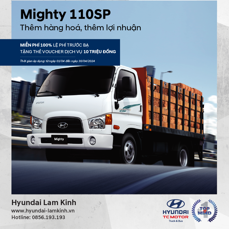 Khuyến mãi Tháng 4 dành cho Mighty 110SP