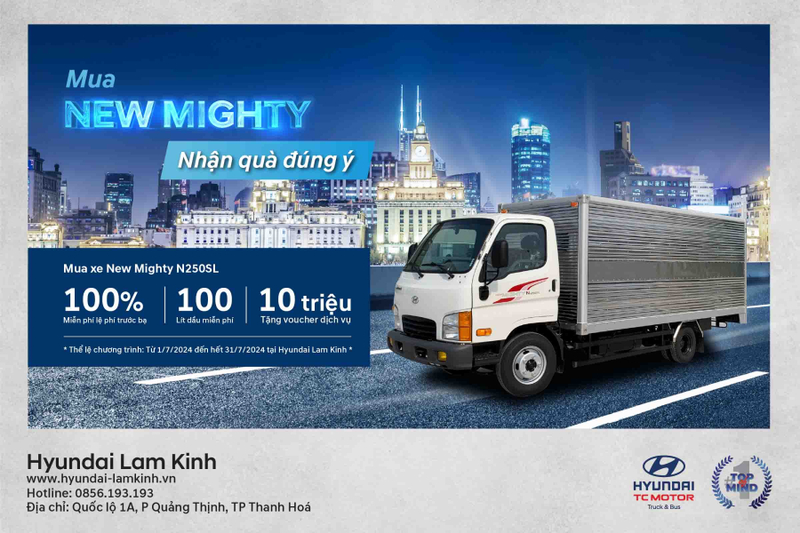 Khuyến mại New Mighty N250SL