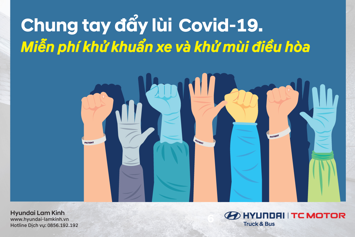 CHUNG TAY ĐẨY LÙI COVID 19- MIỄN PHÍ KHỬ KHUẨN/KHỬ MÙI ĐIỀU HÒA TẠI HYUNDAI LAM KINH