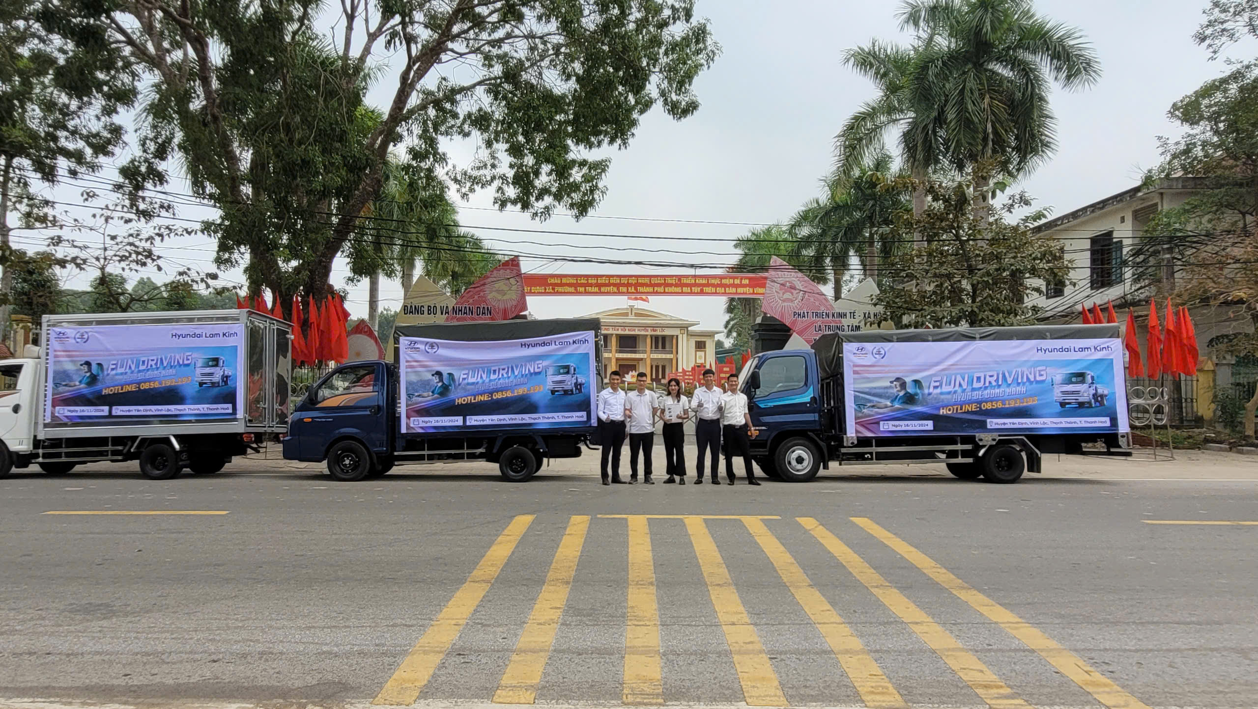 HYUNDAI LAM KINH TỔ CHỨC ROADSHOW QUẢNG BÁ SẢN PHẨM TẠI YÊN ĐỊNH, VĨNH LỘC, THẠCH THÀNH